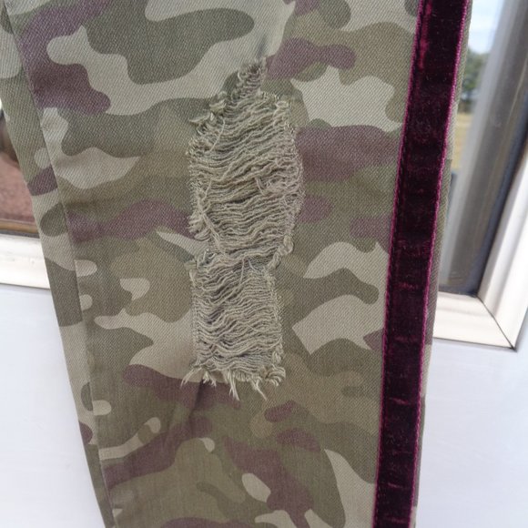 SO camo jegging lowrise distressed side stripe 11 JR - Picture 6 of 11